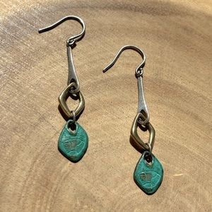 Silpada ‘Fresco’ Patina Green Earrings | 925 Silver
